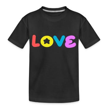 Aimez les pensées positives, l’attitude positive - T-shirt bio Premium Enfant - noir - Devant