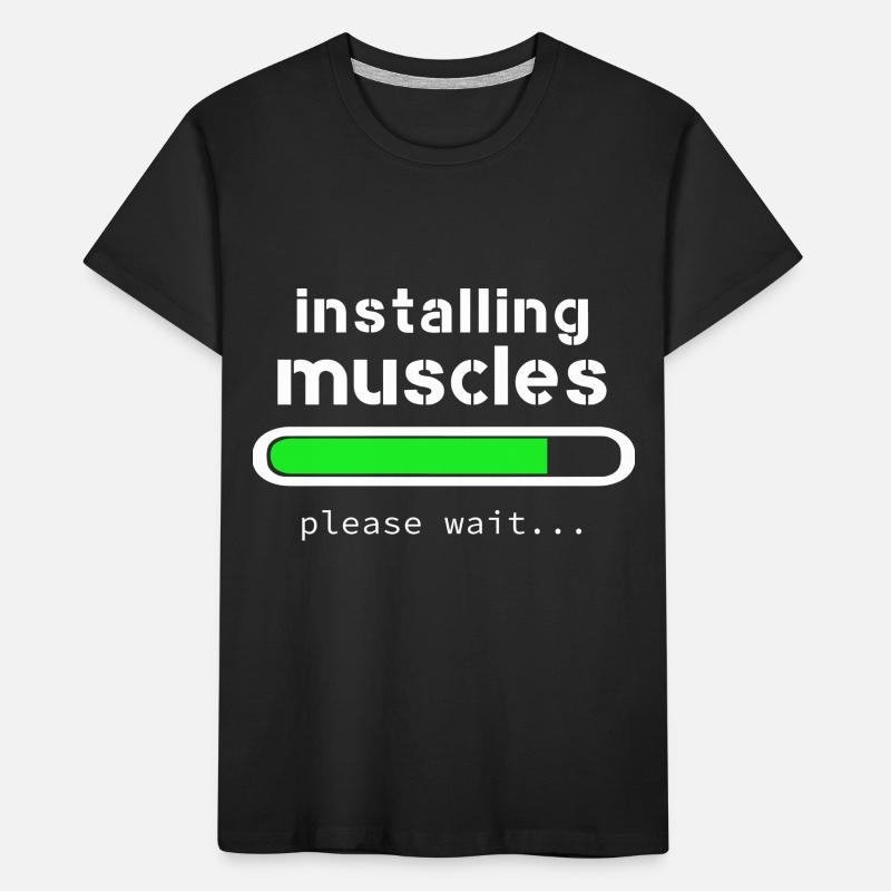 installing muscles Kids' Premium Organic T-Shirt