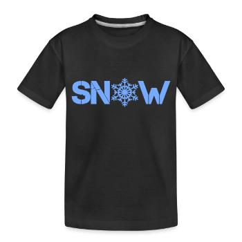 Neige - T-shirt bio Premium Enfant - noir - Devant