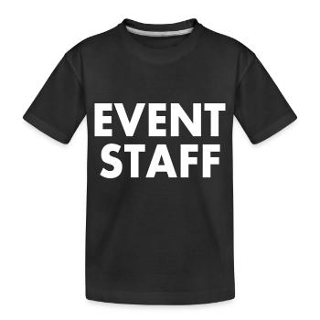 Event staff - Kinder Premium Bio T-Shirt - Schwarz - Vorne