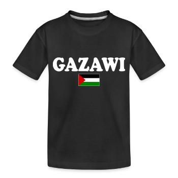Gazawi gaza - T-shirt bio Premium Enfant - noir - Devant