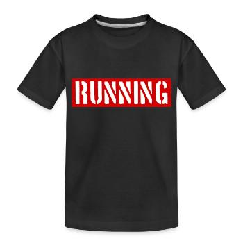 Marathon - Course à pied - Jogging - Coureur - T-shirt bio Premium Enfant - noir - Devant