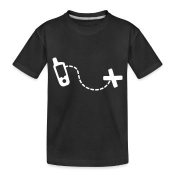 Geocaching - T-shirt bio Premium Enfant - noir - Devant