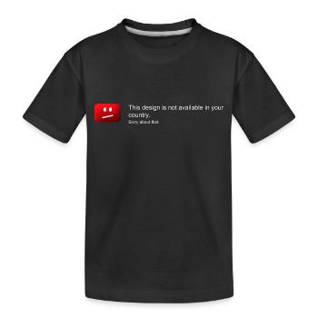 Design in Ihrem Land nicht verfügbar - Kinder Premium Bio T-Shirt - Schwarz - Vorne