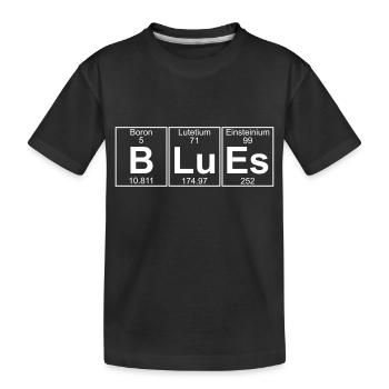 B-Lu-Es (bleus) - Full - T-shirt bio Premium Enfant - noir - Devant