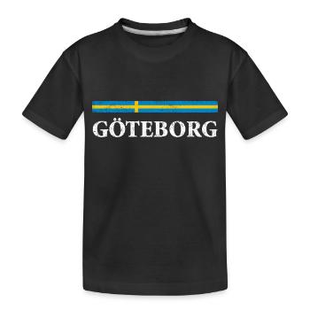 Gothenburg - Kids' Premium Organic T-Shirt - black - Front