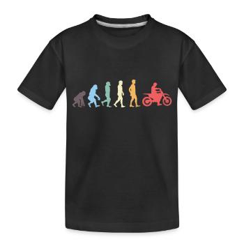 EVOLUTION MOTO T-SHIRT - T-shirt bio Premium Enfant - noir - Devant