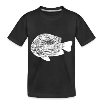 Vintage Preußenfisch - Preußenfisch Fan - Kids' Premium Organic T-Shirt - black - Front