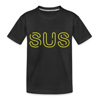 Sus - Youth Word - Kids' Premium Organic T-Shirt - black - Front