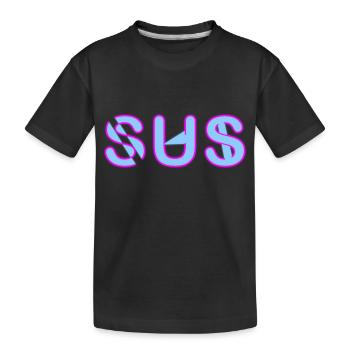 Sus - Youth Word - Kids' Premium Organic T-Shirt - black - Front