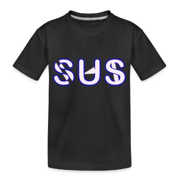 Sus - Youth Word - Kids' Premium Organic T-Shirt - black - Front