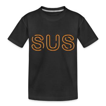 Sus - Youth Word - Kids' Premium Organic T-Shirt - black - Front