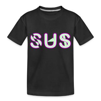 Sus - Youth Word - Kids' Premium Organic T-Shirt - black - Front