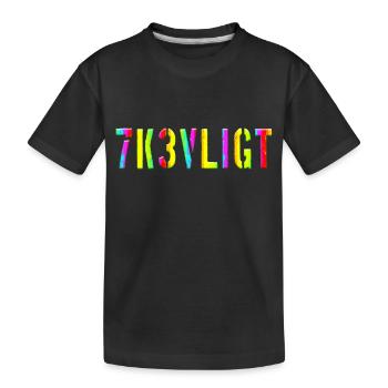 SMS chat langue fortifications anglais trois 3 trois - T-shirt bio Premium Enfant - noir - Devant