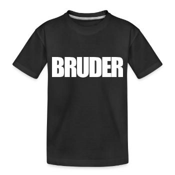 Bruder - Kinder Premium Bio T-Shirt - Schwarz - Vorne