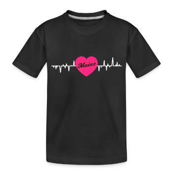 Der Mainzer Rhytmus - Kinder Premium Bio T-Shirt - Schwarz - Vorne
