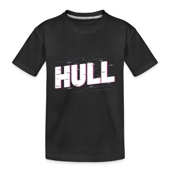 Hull England UK City Font Home Love - Kids' Premium Organic T-Shirt - black - Front