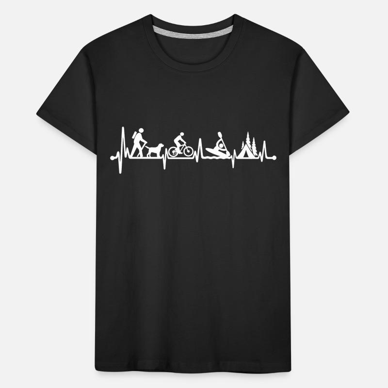 Heartbeat Camping T-shirt bio Premium Enfant