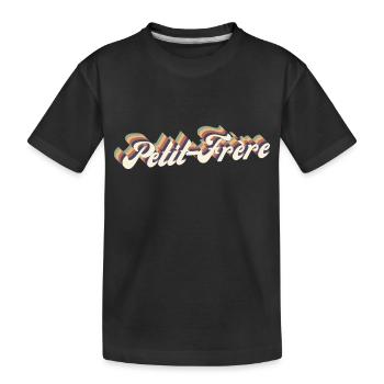 petit-frère vintage - T-shirt bio Premium Enfant - noir - Devant