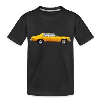 Retro-Automobil - Kinder Premium Bio T-Shirt - Schwarz - Vorne