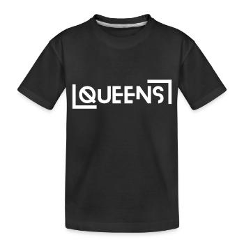 Future City Design – Queens white - Kids' Premium Organic T-Shirt - black - Front