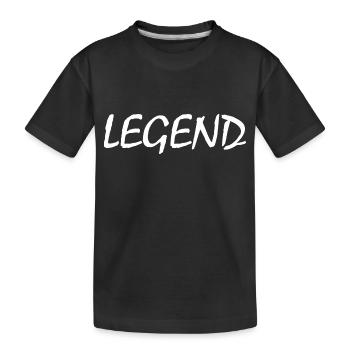 Legend - Kinder Premium Bio T-Shirt - Schwarz - Vorne