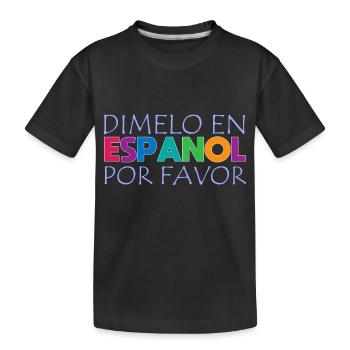 Espagnol Professeur d’espagnol Langue - T-shirt bio Premium Enfant - noir - Devant