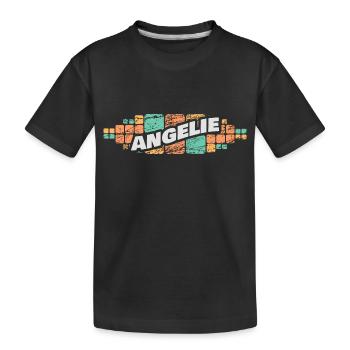 Cadeau pour Angelie - T-shirt bio Premium Enfant - noir - Devant