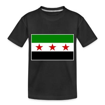 Syria - Kids' Premium Organic T-Shirt - black - Front
