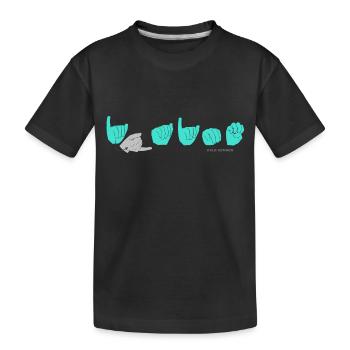 JAIME turquoise - T-shirt bio Premium Enfant - noir - Devant