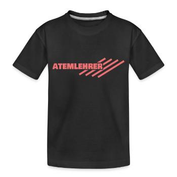Instructeur de respiration en milieu de travail - T-shirt bio Premium Enfant - noir - Devant