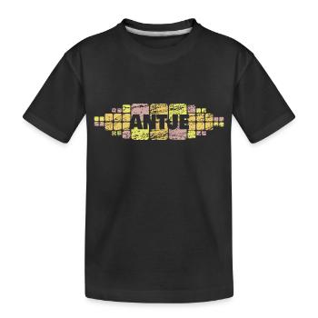Mutti Antje - Kinder Premium Bio T-Shirt - Schwarz - Vorne