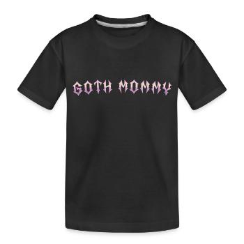 Maman gothique ! Esthétique gothique Croix Y2K - T-shirt bio Premium Enfant - noir - Devant