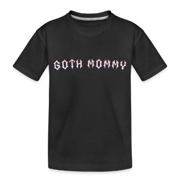 Maman gothique ! Esthétique gothique Croix Y2K - T-shirt bio Premium Enfant - noir - Devant