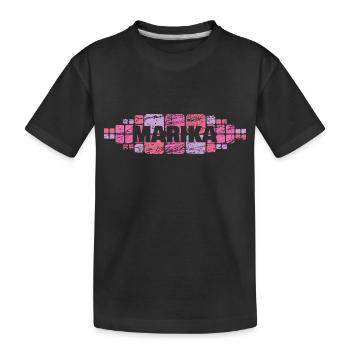 Marika als Mutti - Kinder Premium Bio T-Shirt - Schwarz - Vorne