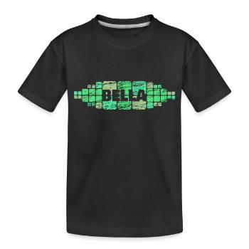 Geschenk für Bella - Kinder Premium Bio T-Shirt - Schwarz - Vorne
