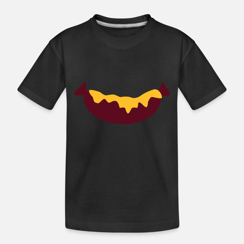 BBQ Korv - Ekologisk premium-T-shirt barn - svart