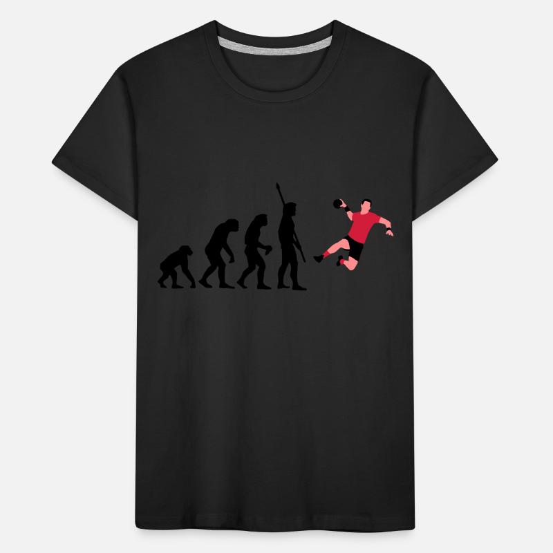 evolution_handballer_a_3c Kids' Premium Organic T-Shirt
