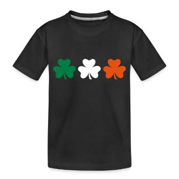 Irland - Kinder Premium Bio T-Shirt - Schwarz - Vorne