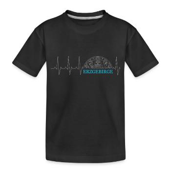 Erzgebirg - Kinder Premium Bio T-Shirt - Schwarz - Vorne