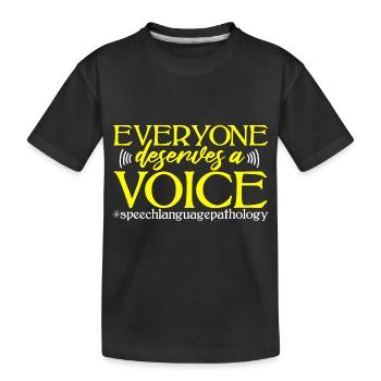 Speech Therapist Speech Therapy Speech Therapist - Kids' Premium Organic T-Shirt - black - Front