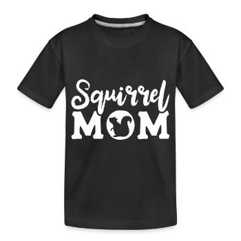 Eichhörnchen - Kinder Premium Bio T-Shirt - Schwarz - Vorne