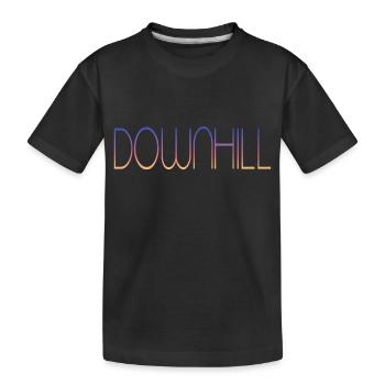 Downhill - Kinder Premium Bio T-Shirt - Schwarz - Vorne