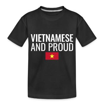 Vietnamien et fier Vietnam Drapeau vietnamien - T-shirt bio Premium Enfant - noir - Devant