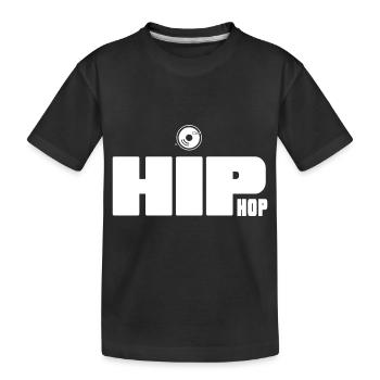 hiphop mc ghetto-battle-rap hiphop-label - Kinder Premium Bio T-Shirt - Schwarz - Vorne