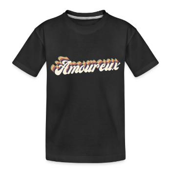 amoureux vintage - T-shirt bio Premium Enfant - noir - Devant