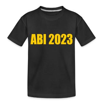 Abi 2023 - Kinder Premium Bio T-Shirt - Schwarz - Vorne
