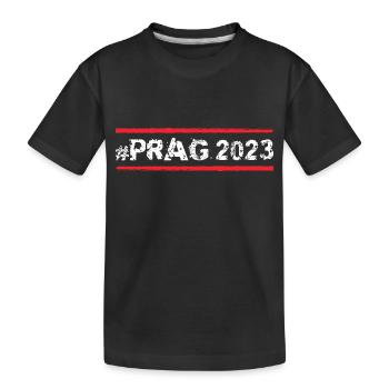 Prag 2023 - Kinder Premium Bio T-Shirt - Schwarz - Vorne