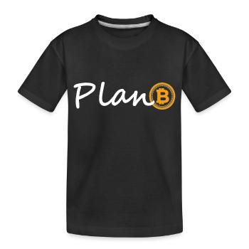 plan b - Kinder Premium Bio T-Shirt - Schwarz - Vorne