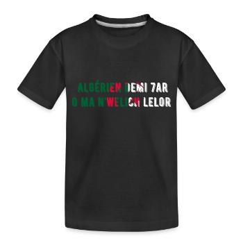Algérien demi har o manwelich lelor-cadeau Algérie - T-shirt bio Premium Enfant - noir - Devant